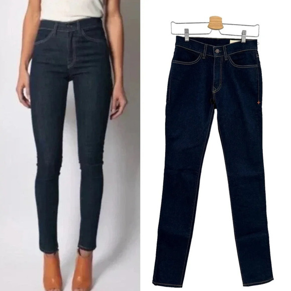 Imogene‎ + Willie Imogene Slim Jeans Indigo Rinse Dark Wash Size 26 - Picture 1 of 15
